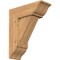Ekena Millwork Traditional Traditional Smooth Bracket w/ Offset Brace, Western Red Cedar, 7 1/2"W x 20"D x 24"H BKT0806X20X24TRA01SWR - alternate 1